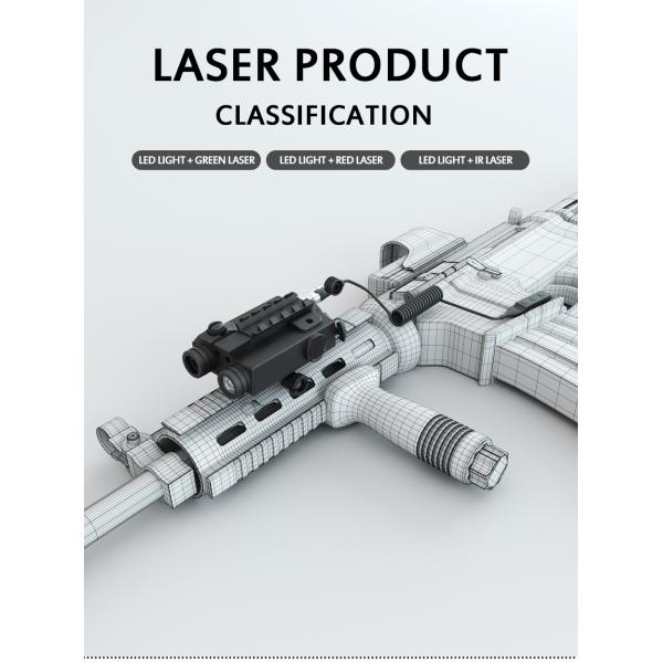 Aluminum Alloy 6061-T6 Militac Tactical Flashlight For Pistol 5mw 120g