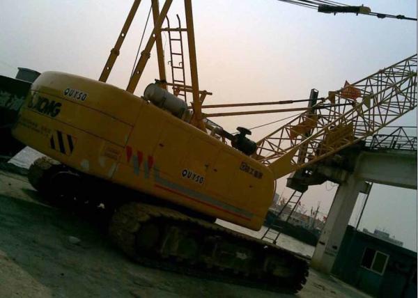 XCMG brand Durable Mobile Hydraulic Crawler Crane QUY50 , Tracked Lattice Boom