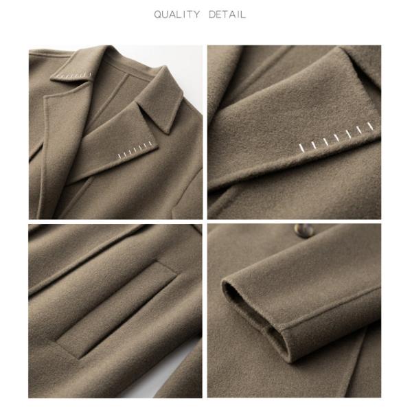 DRIPPING Print Pattern Men's Long Wool Blend Overcoat for Winter Wear in Adults Size