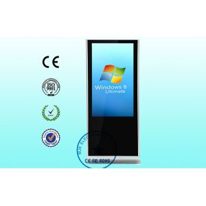 China WIFI LCD Touch Screen free standing Kiosk 1920 × 1080 Resolution wholesale