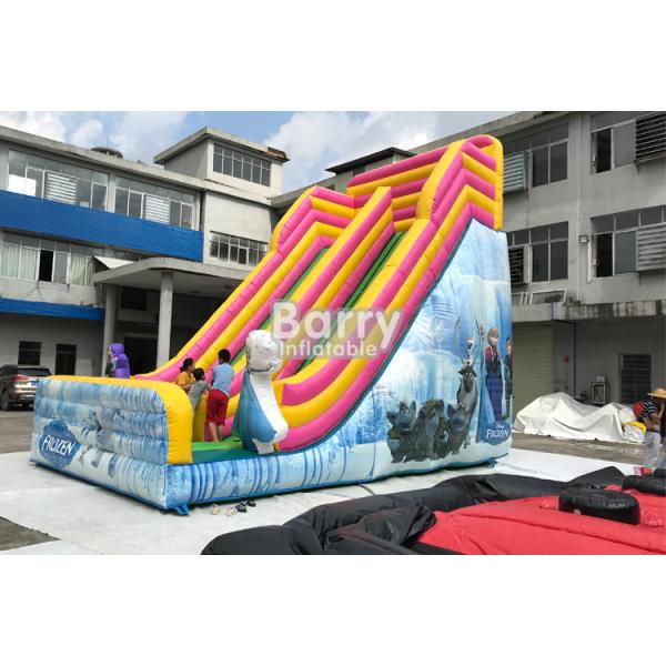 Outdoor Inflatable Dry Slide For Kids / Commerical Slide With Princess