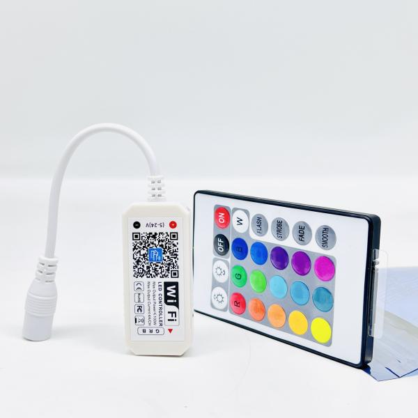 Rf 24 Key Wifi 3 Channels RGB LED Controller 16 Million Colors Buletooth For Strip Light
