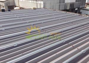 AL6005-T5 Ballasted Solar Racking Systems , Metal Roof Solar Mounting Systems