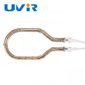 China Unique 230v 2200W Ring Infrared Lamps Gold Reflector Electric Heat Element wholesale