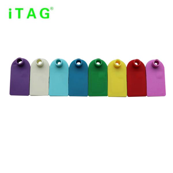 RFID sheep ear tag,60*30mm easy to tracking,UHF read and write data in clip Alien H3,chicken ear tag,8 colors