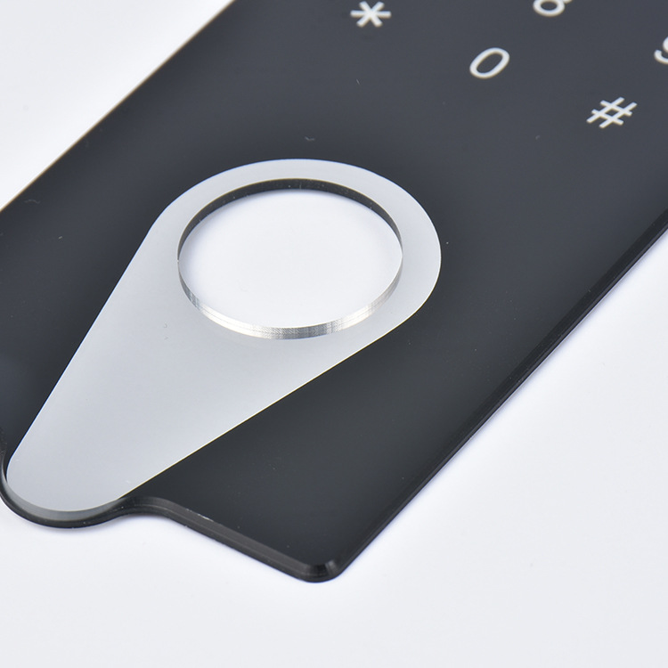 Custom Smart Lock Acrylic Display Cover Glass With Silk Screen Printing