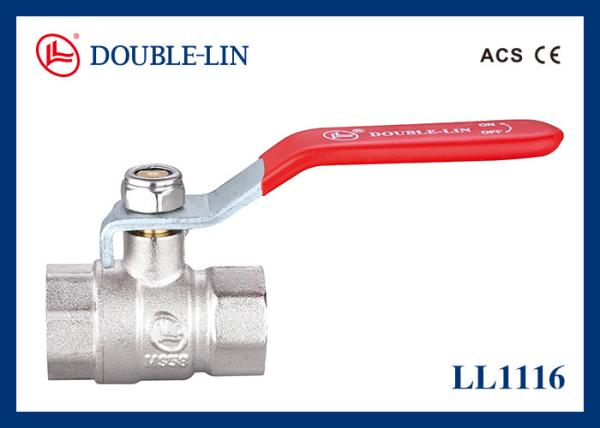 Quality 1/2 " To 4 "  Female X Female 16 Bar Brass Ball Valve With Flat Lever Handle for sale