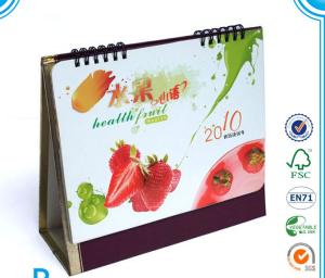 China Beautiful Ring binding table calendar,desk calendars printing wholesale