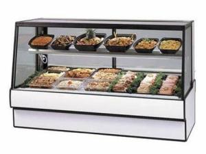Power Saving Deli Refrigerated Display Case Easy Access Control Panel
