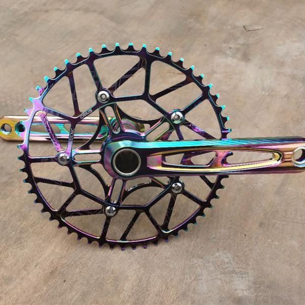 Litepro Plus Bicycle Crankset 54T 170mm BCD 130mm Aluminum Alloy Hollow Crank by Crius