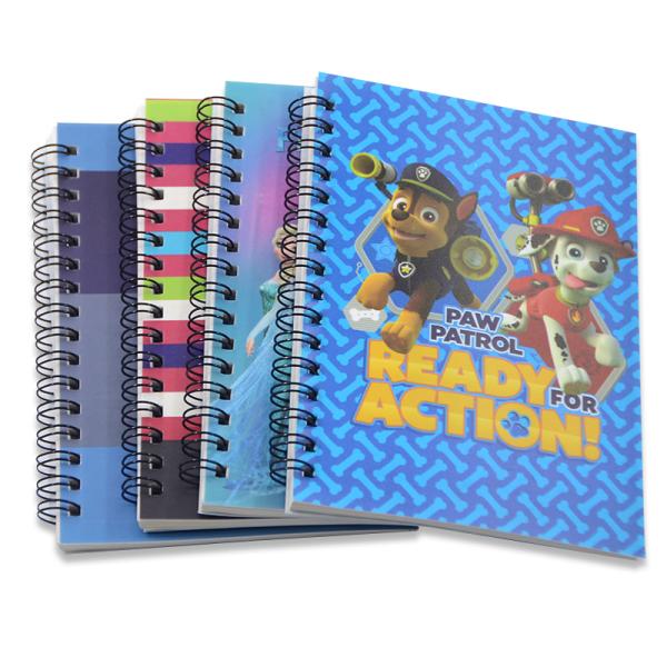 Budget-Friendly A5 Spiral Notebook with Custom Cartoon Print and Spiral Binding