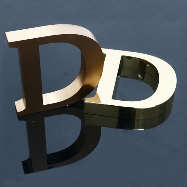 Illuminated LED Backlit 3D Metal Signs Stainless Steel For Decoration