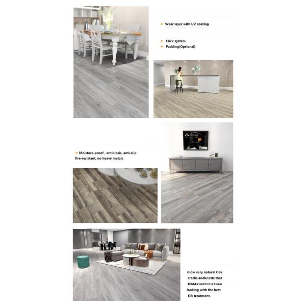 Handscaped 7mm SPC CLASSIC Style WaterProof PVC Stone Powder Hybrid Flooring Free Sample