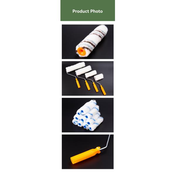 Custom Flower Wall Decoration Soft Rubber Wall Pattern Design Paint Roller Brush