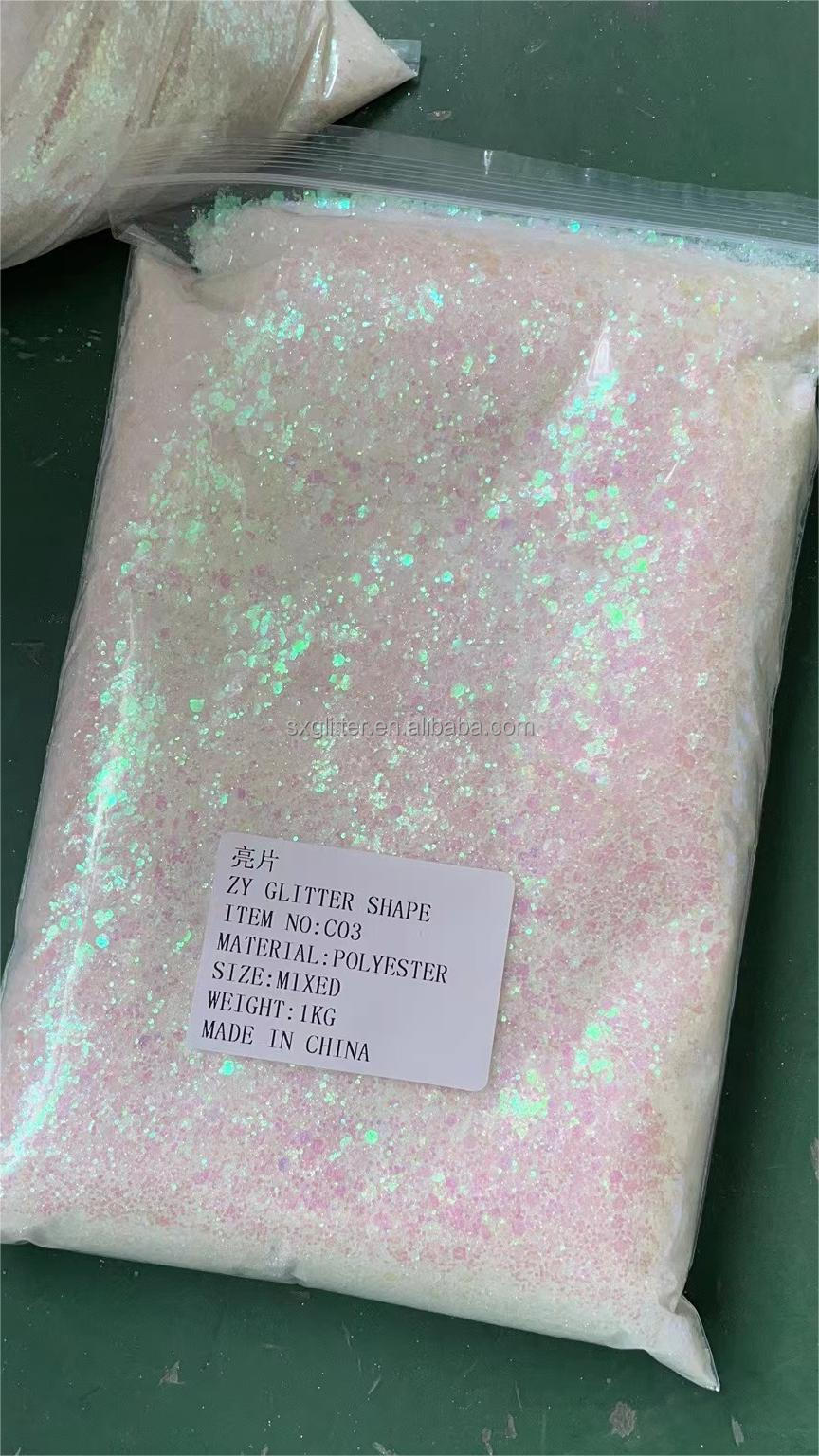 Ecofriendly Customized Color Mermaid Dress with Glitter Sequins and Star Embroidery Fabric in Customizable PET Cloth