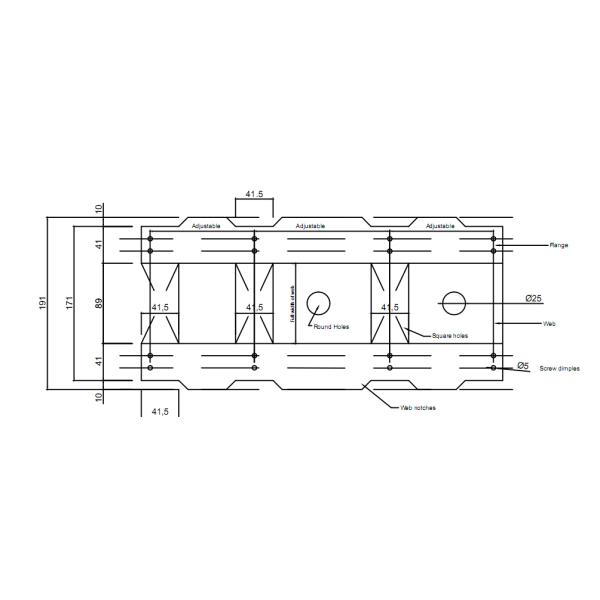 Adjustable Light Steel Keel Drywall Roll Forming Machine 0.4mm - 1.2mm 6m / Min