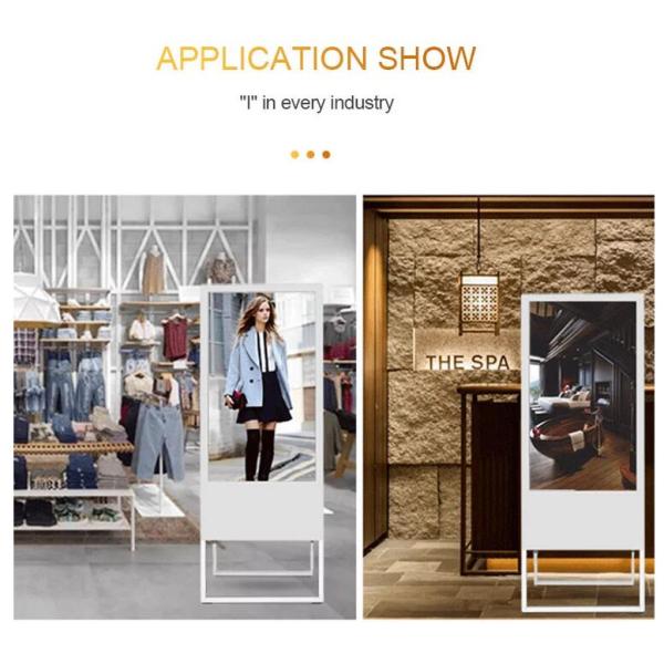 43" Portable Digital Poster 1920x1080 LED Backlit 500CD/Sqm For Shop