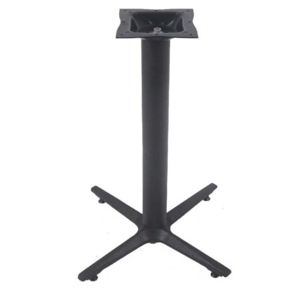 Cast Iron Cross Table bases Black wrinkle Zinc Powder Coated Restaurant Table Bar Table