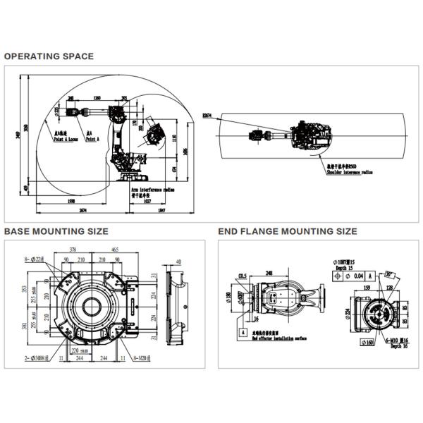 General Industrial Robot In Cell Changing Disc Group Disc Palletizing For Logistics And Warehousing Model ER150-2700