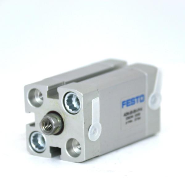 Quality ADN-12-10-A-P-A FESTO Double Acting Pneumatic Cylinder Piston Rod 12mm Stroke 10mm Compact Cylinder for sale