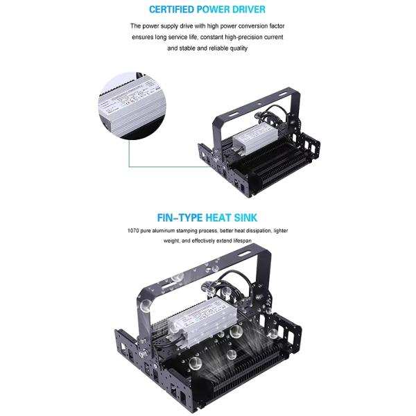High bright aluminum waterproof outdoor energy saving new design 200w led module flood lights