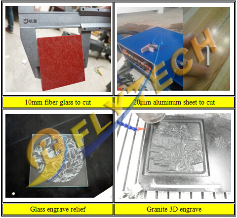 Desktop 6090 CNC Router machine cut 4 inch glass fiber sheet
