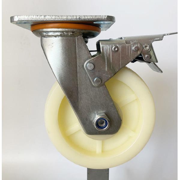 High Quality 4-8 Inch Heavy Duty Plat Nylon Castor