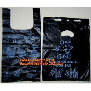 100% Biodegradable and Compostable, T-shirt Bags, EN13432 Certificate, green