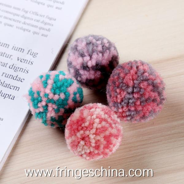 Wholesale Colorful DIY Multicolored Pom Pom Ball For Hat Costume Christmas Decoration