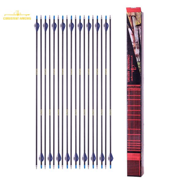 wholesale .245"(6.2mm) crosswoven fiber spine 250/300/350/400/500/600/700 hunting and target arrows