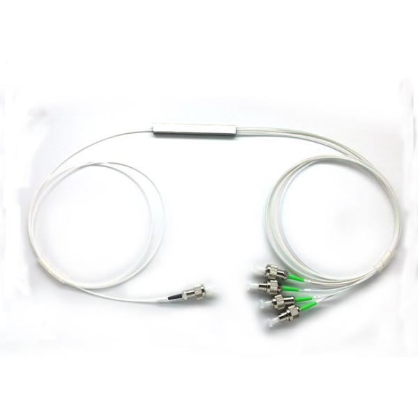 1X4 Planar Lightwave Circuit MINI Tube PLC Fiber Optic Splitter with Equal Ratio Ouput