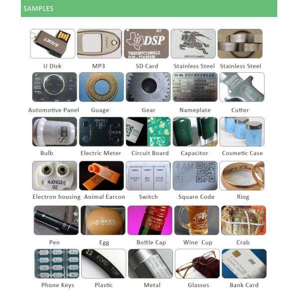 10W Green Laser Marking Machine 50Hz , Crystal Glass 355nm Laser Engraving Cutting Machine