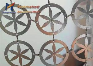 China Special Flower Pattern Design Metal Mesh Curtain For Partitions wholesale