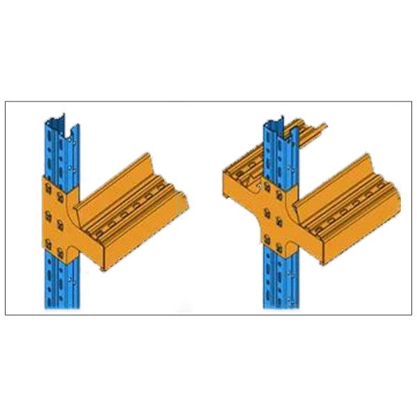 Warehouse Storage Solution Drive-In Pallet Rack with Electrostatic Spray Painting