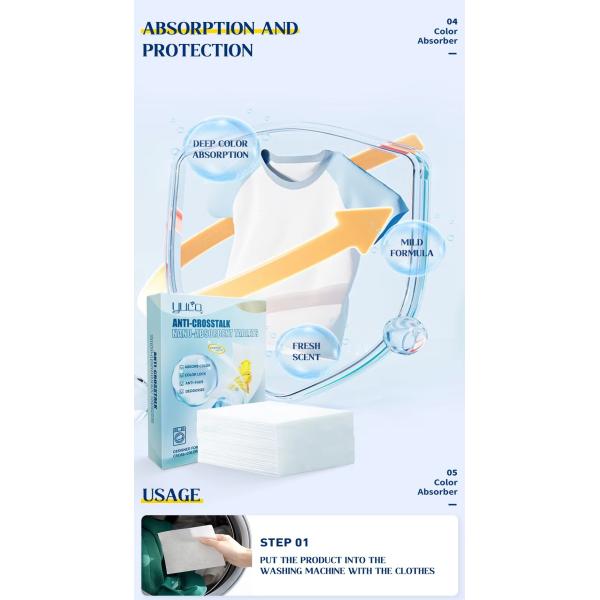 OEM ODM Color Grabber Laundry Sheets Lightweight Color Catcher Sheet