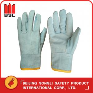 China SLG-SMT-35 goat split leather working safety gloves wholesale