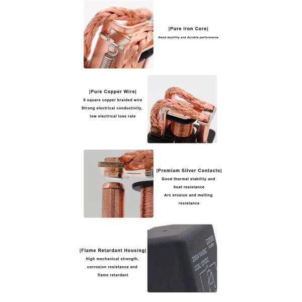 200A High Current Automotive Relay 12V 24V Preheating Relay Car Starter Relays