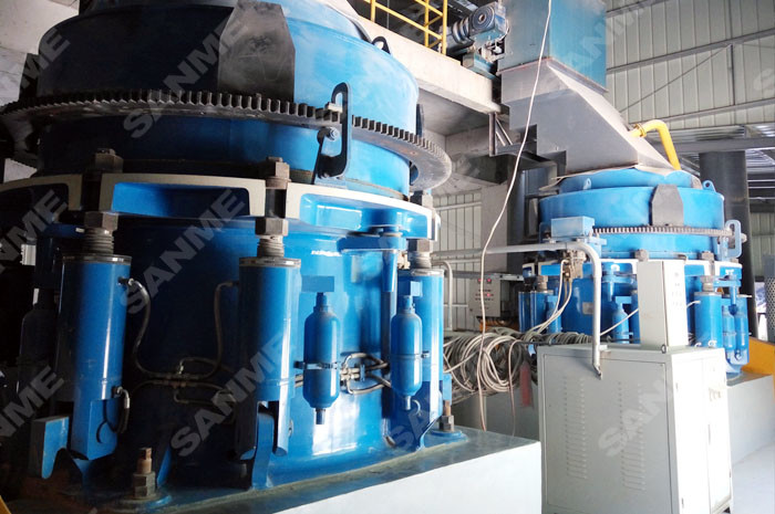 China Metallurgy Iron Ore 220t/H Hydraulic Cone Rock Crusher wholesale