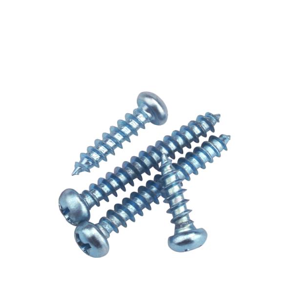 Cross Pan Head Self-Tapping Screws ISO Standard Blue Black Zinc Plated for Benefit