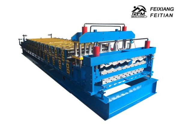 Quality Color Steel Glazed Tile Double Layer Roll Forming Machine With PLC Control for sale