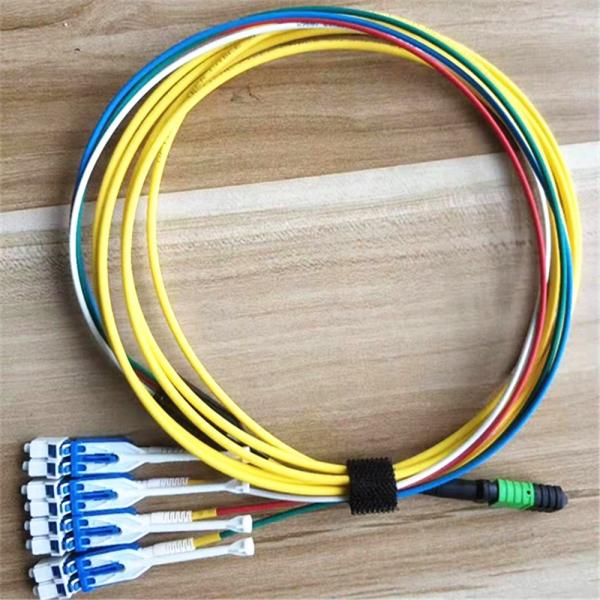 8 12 24 cores Singlemode OS2 MPO MTP cable with LC connector
