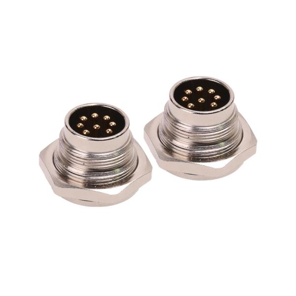 5A 6A 7A M16 Circular Connector Male Front Panel Mount Connector