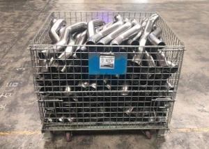 China 100~2000kg Warehouse Wire Container Rolling Storage Cage stackable wholesale