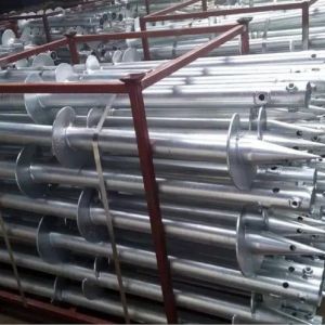 Industrial Helical Ground Anchors Screw Piles Solar Photovoltaic Brackets