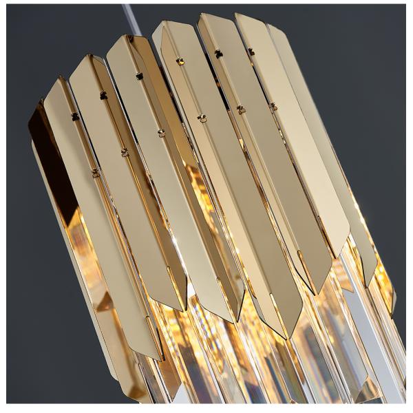 Small Round Gold k9 Crystal Modern Led Chandelier for Living Room Hallyway Chandelier(WH-CY-176)