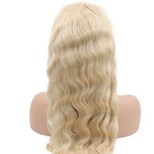 China Brazilian Glueless Full Lace Wigs , Blonde Human Hair Wigs 130% Density wholesale