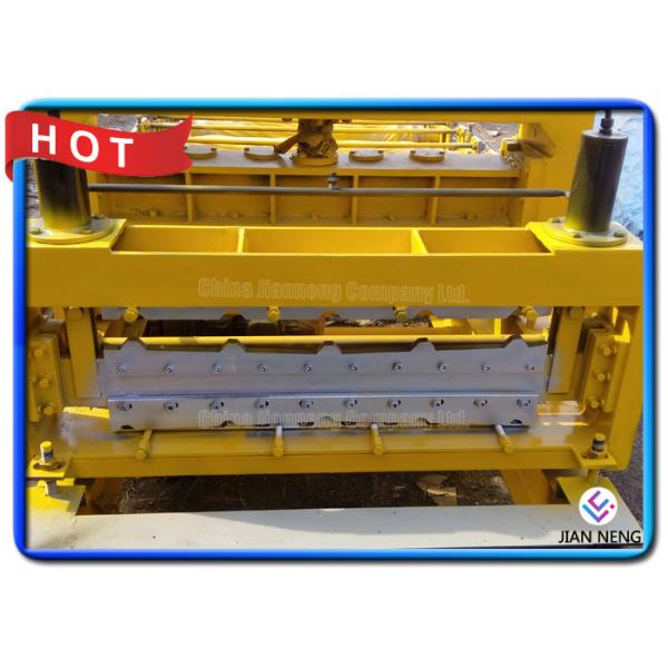 828 Type Glazed Steel Step Roll Forming Machine With Hydraulic Station