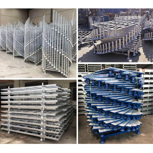 Round Post Pallet Stacking Rack
