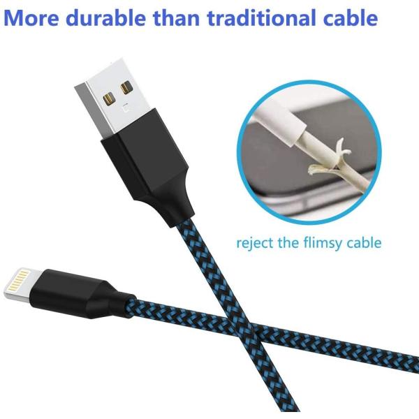 2m Nylon Braided USB Cable USB C To Lightning 5V 2.4A Compatible With IPad