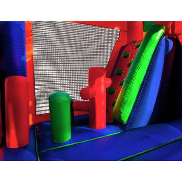 Sport Themed Inflatable Bouncer Combo Jumper With Slide Double Stitching Fireproof